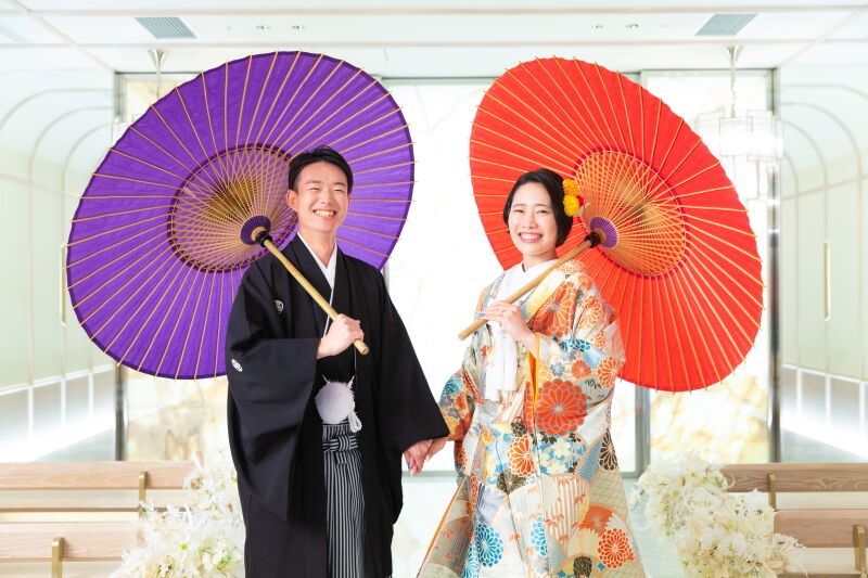 【和装前撮り1カット】少人数挙式＋食事会6名様プラン